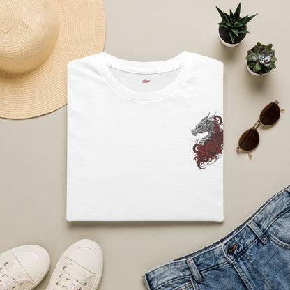 Dragons, flowers and flames • T-Shirt