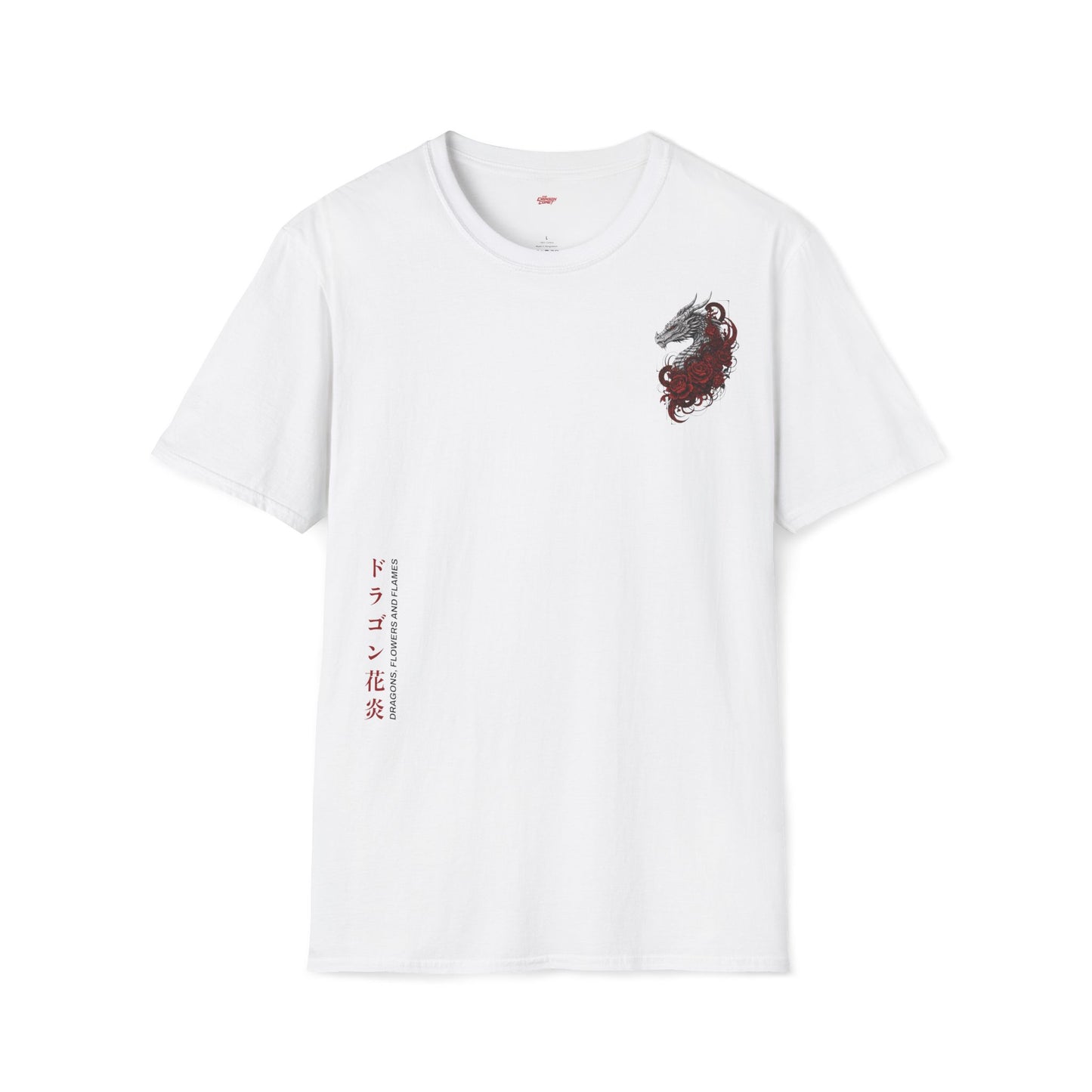 Dragons, flowers and flames • T-Shirt