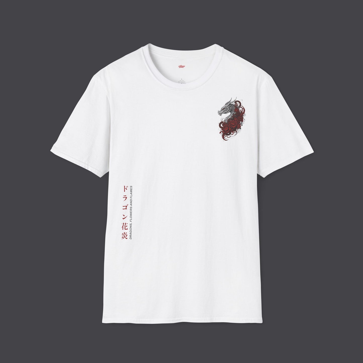 Dragons, flowers and flames • T-Shirt