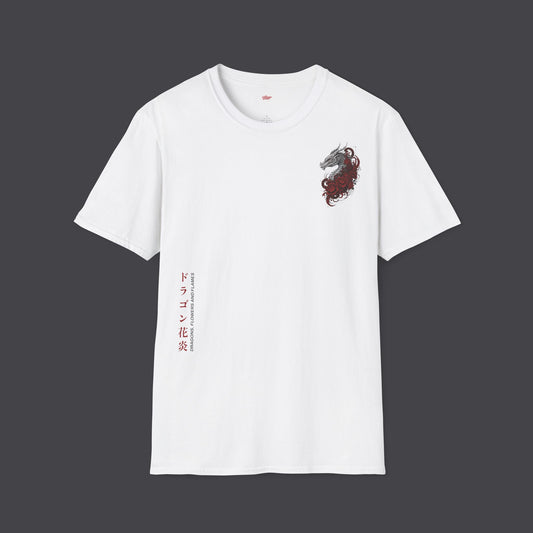 Dragons, flowers and flames • T-Shirt